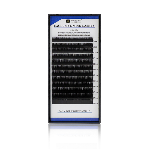 Exkluzívne norkové 3D mihalnice MIX B, 0,20 X 8-15 mm - 12 radov